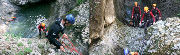 Canyoning © Kleinwalsertal Tourismus/BergschuleKleinwalsertal